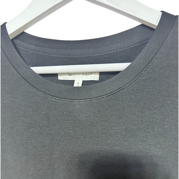 Lou & Grey Super Soft Black Skirt Romper Drawstring Waist Pocket Dress  Small - Picture 4 of 11